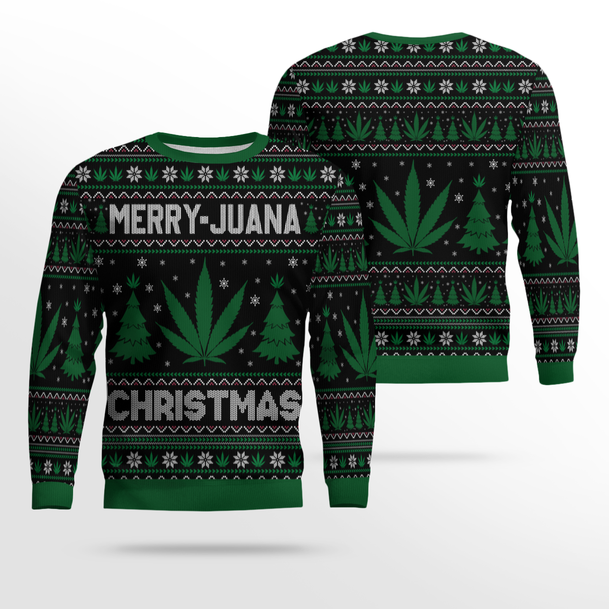 Merry Marijuana Ugly Christmas sweater – Moonbestprint