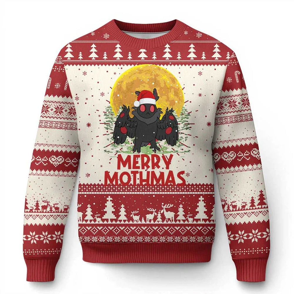 Merry Mothmas Ugly Christmas Sweater - Moonbestprint