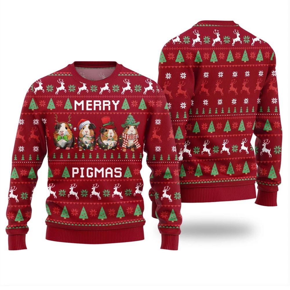 Merry Pigmas Ugly Christmas Sweater - Moonbestprint