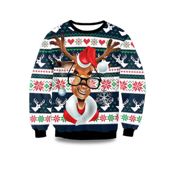 2026 Merry Reindeer Ugly Christmas Sweater Moonbestprint