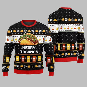 Merry Tacomas Ugly Sweater Christmas 2026 - Moonbestprint