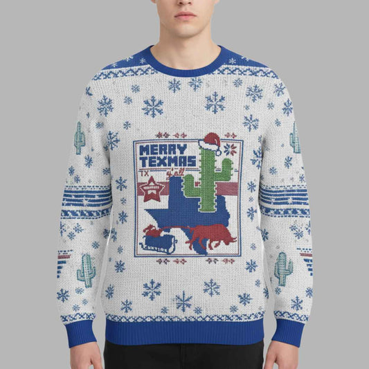 Merry Texmas Y'All Christmas Ugly Sweater - Moonbestprint