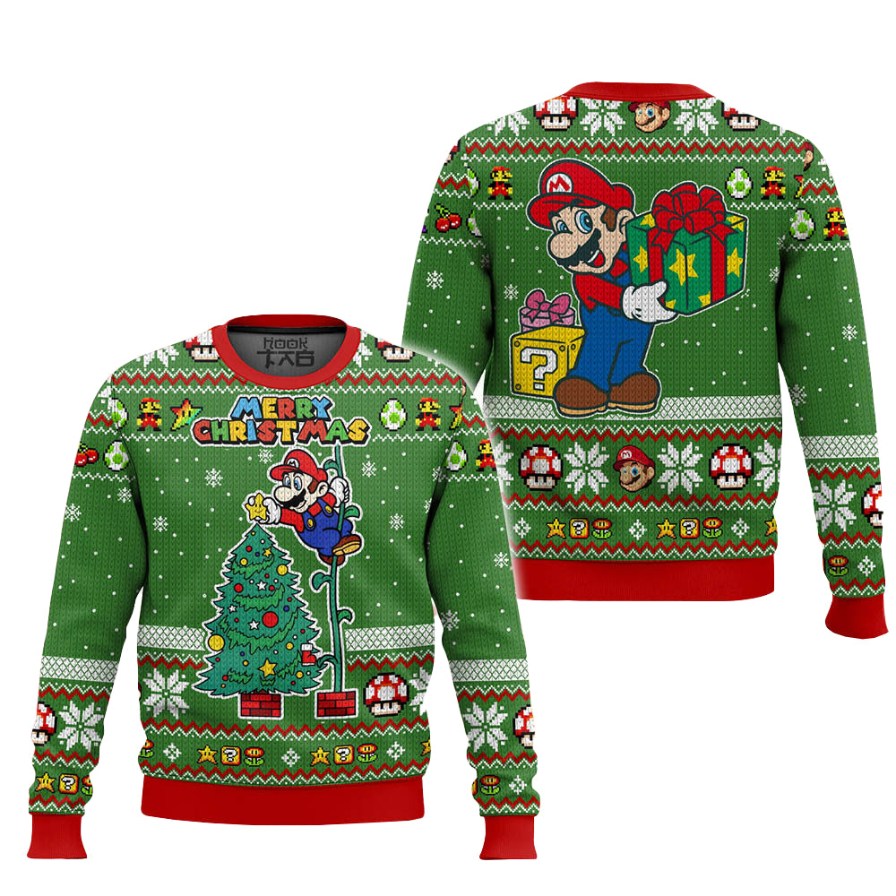 Merry Xmas Super Mario Ugly Christmas Sweater – Moonbestprint
