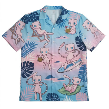 Mew Mystic Bloom Summer 2026 Hawaiian Shirt – Moonbestprint