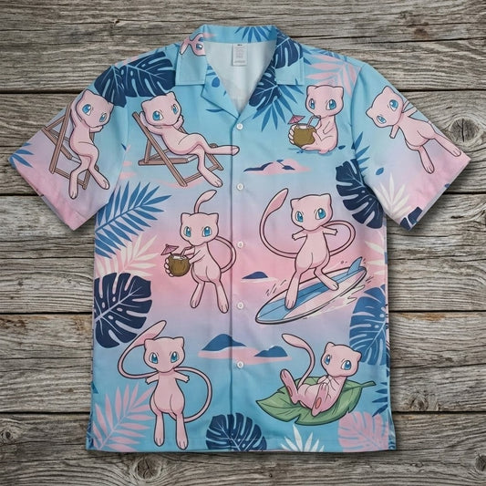 Mew Mystic Bloom Summer 2026 Hawaiian Shirt – Moonbestprint