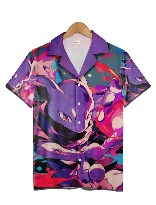 Mewtwo Pokemon Hawaiian Shirt – Moonbestprint
