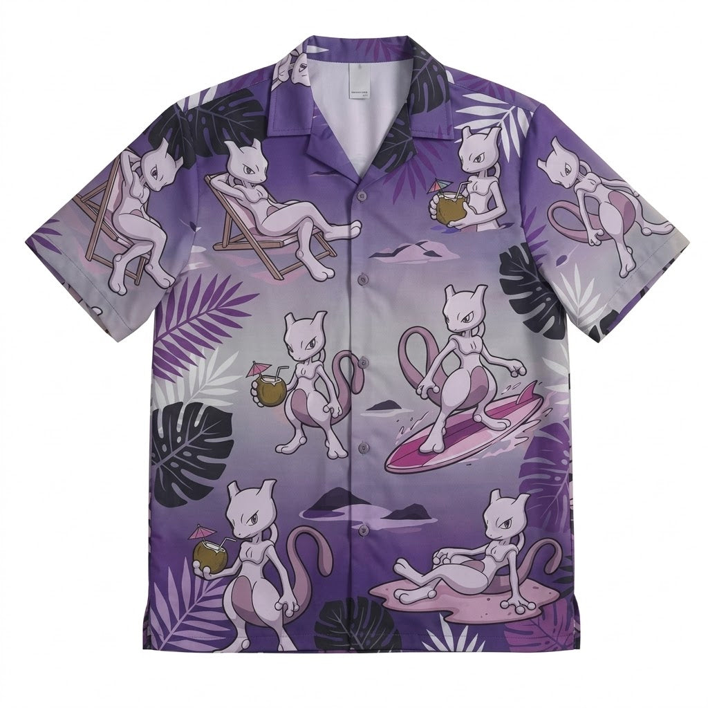 Mewtwo Psychic Power Summer 2026 Hawaiian Shirt – Moonbestprint