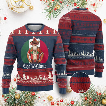 Mexico Santa Cholo Claus Ugly Christmas Sweater - Moonbestprint