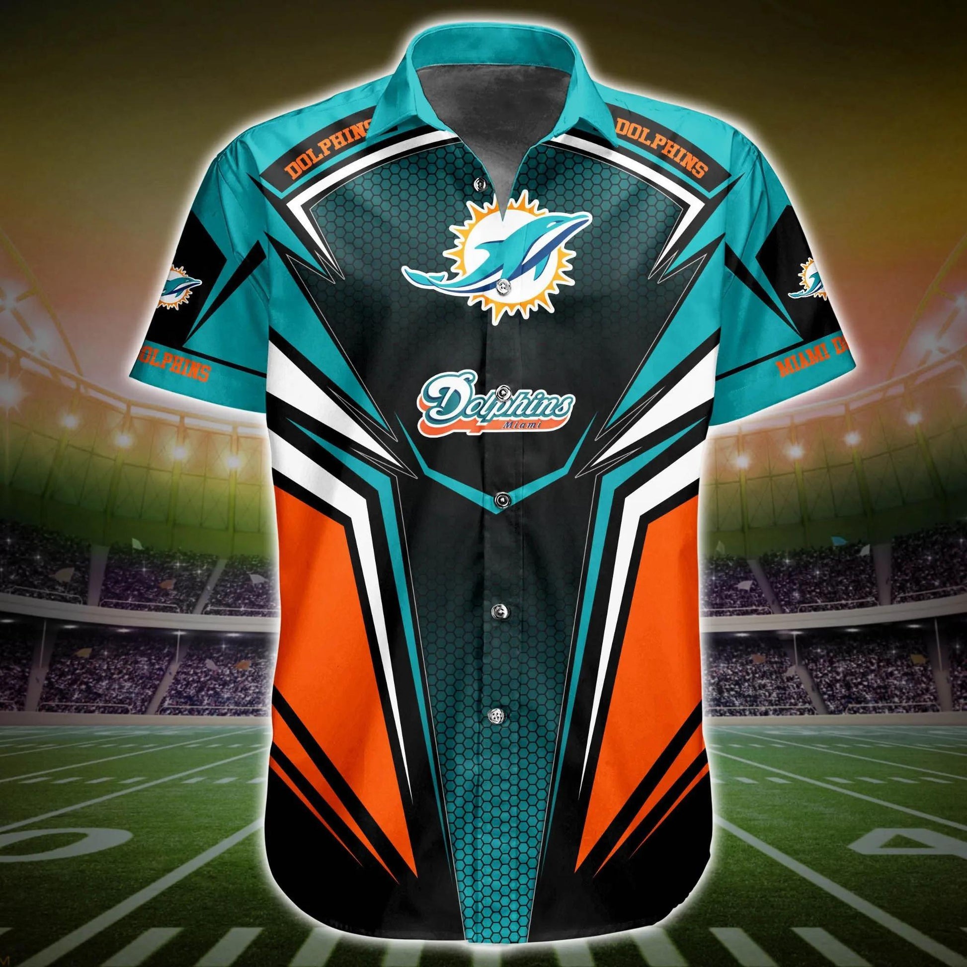 Miami Dolphins Cool Design Hawaiian Shirt, NFL Hawaiian Shirt Moonbestprint