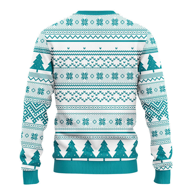Miami Dolphins Grinch Hug Ugly Christmas Sweater, Grinch Xmas Sweater Moonbestprint