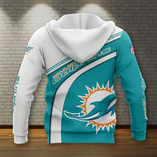 Miami Dolphins NFL All Over Print Hoodie, NFL Hoodie Moonbestprint