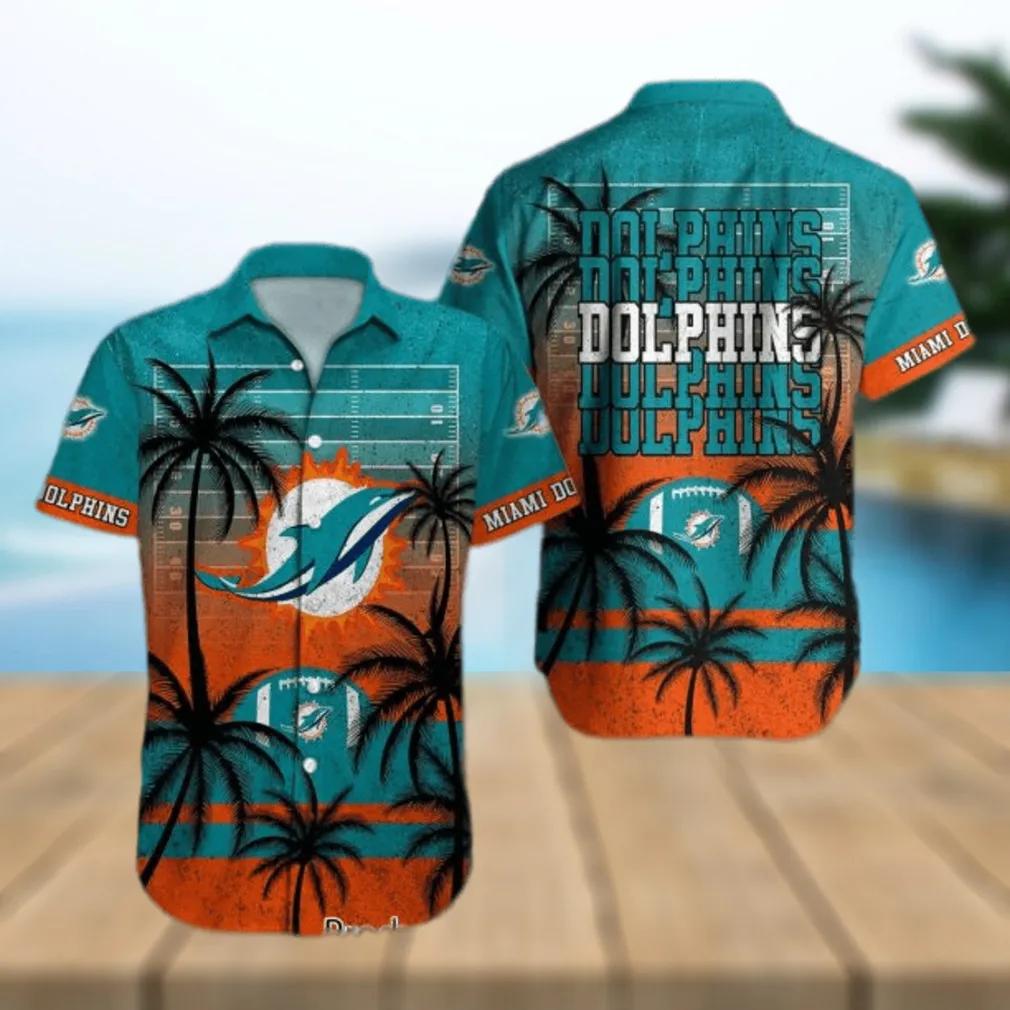 Miami Dolphins NFL Beach Lovers Hawaiian Shirt, NFL Hawaiian Shirt Moonbestprint