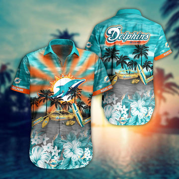 Miami Dolphins NFL Lover New Summer Hawaiian Shirt, NFL Hawaiian Shirt Moonbestprint