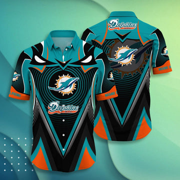 Miami Dolphins NFL Style Hot Hawaiian Shirt 2, NFL Hawaiian Shirt Moonbestprint