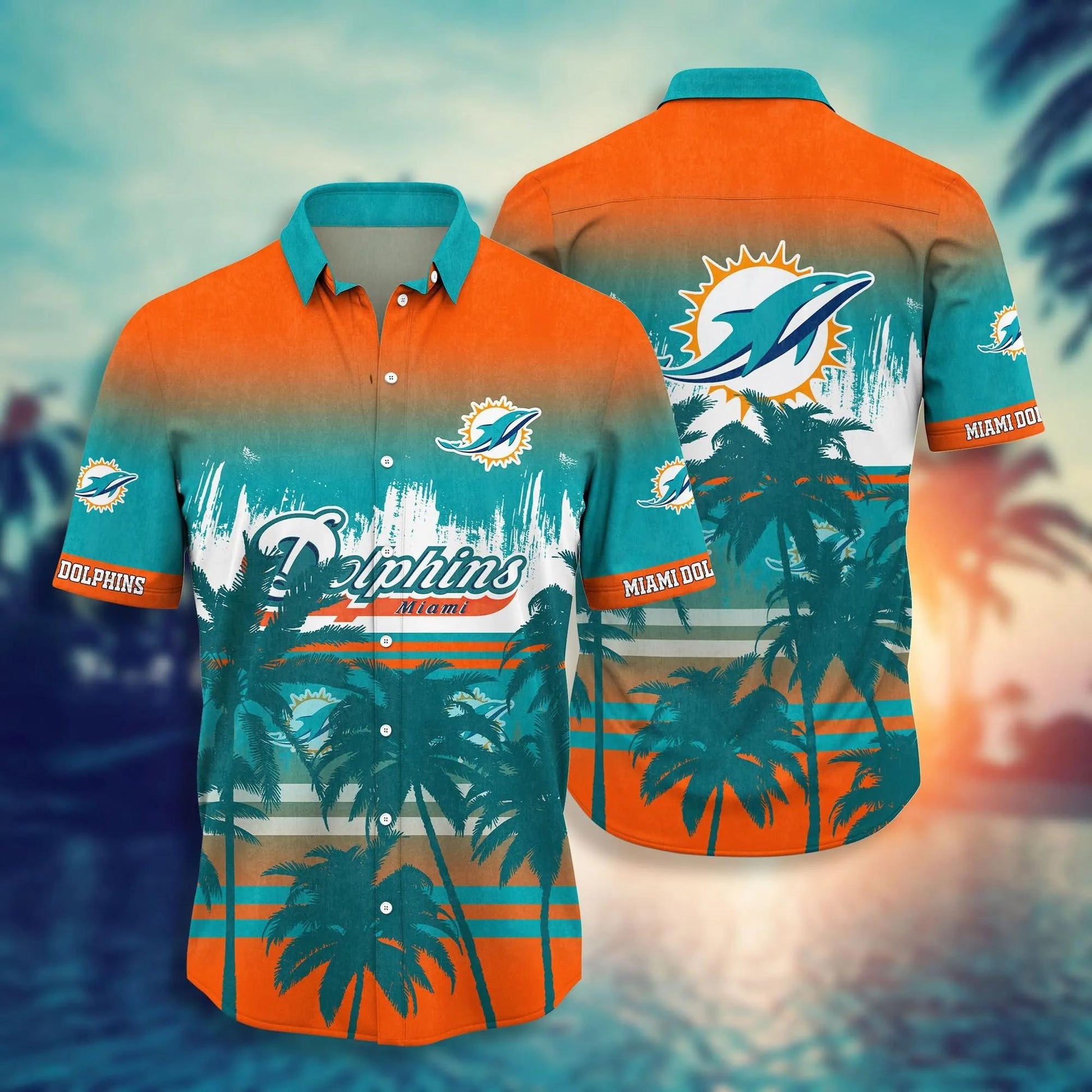 Miami Dolphins NFL Style Hot Hawaiian Shirt 6, NFL Hawaiian Shirt Moonbestprint