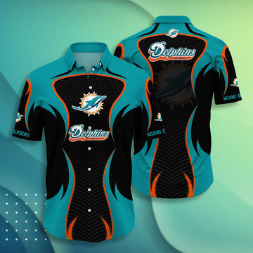 Miami Dolphins NFL Style Hot Hawaiian Shirt, NFL Hawaiian Shirt Moonbestprint
