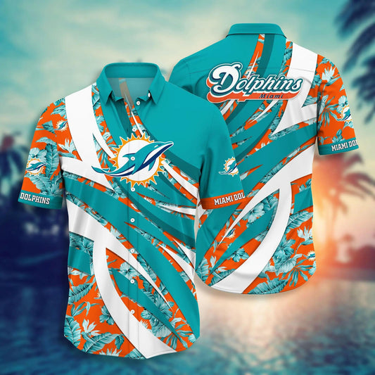 Miami Dolphins NFL Style Hot Trending 3D Hawaiian Shirt 2, NFL Hawaiian Shirt Moonbestprint