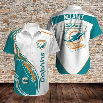 Miami Dolphins New Design Hawaiian Shirt 2, NFL Hawaiian Shirt Moonbestprint