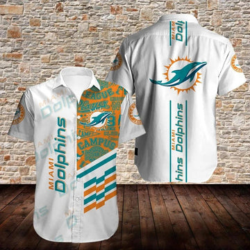 Miami Dolphins New Design Hawaiian Shirt 3, NFL Hawaiian Shirt Moonbestprint