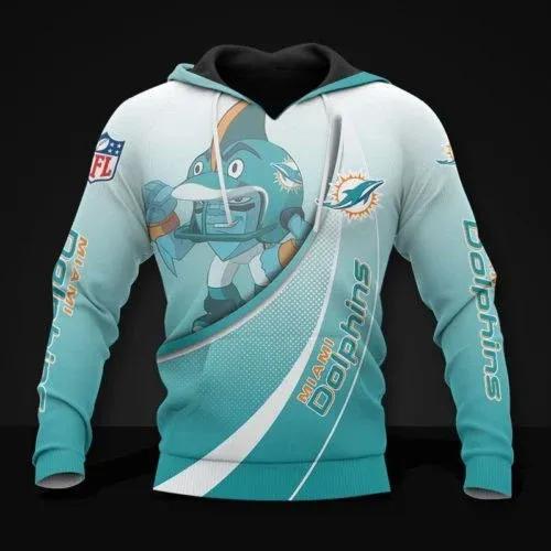 Miami Dolphins Rush Zone 3d Print  Hoodie, NFL Hoodie Moonbestprint