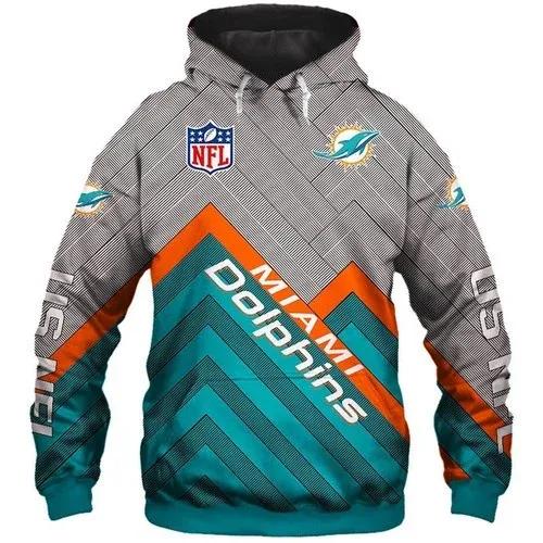 Miami Dolphins Team Sport 3D Hoodie, NFL Hoodie Moonbestprint