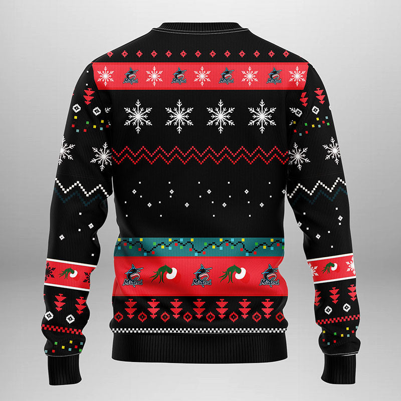 Miami Marlins Grinch Ugly Christmas Sweater Moonbestprint