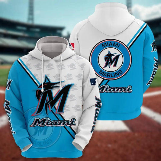Miami Marlins Logo 3D Clothing, MLB Hoodie Moonbestprint