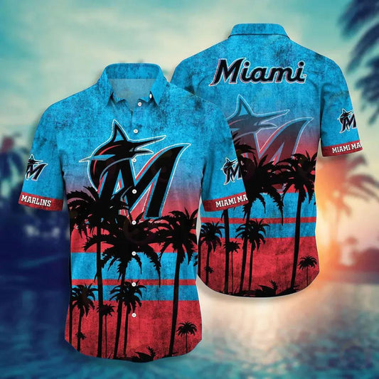 Miami Marlins MLB Aloha Hawaiian Shirt 1, MLB Hawaiian Shirt Moonbestprint