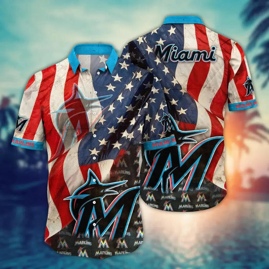 Miami Marlins MLB Flower Aloha Hawaiian Shirt 11, MLB Hawaiian Shirt Moonbestprint
