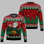 Michael Myers Vintage 80 Film Holiday Ugly Christmas Sweater – Moonbestprint