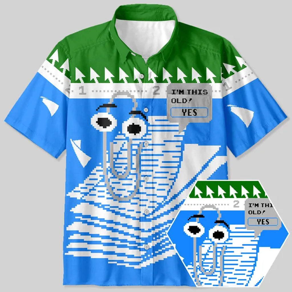 Microsoft Clippy 2026 Hawaiian Shirt – Moonbestprint