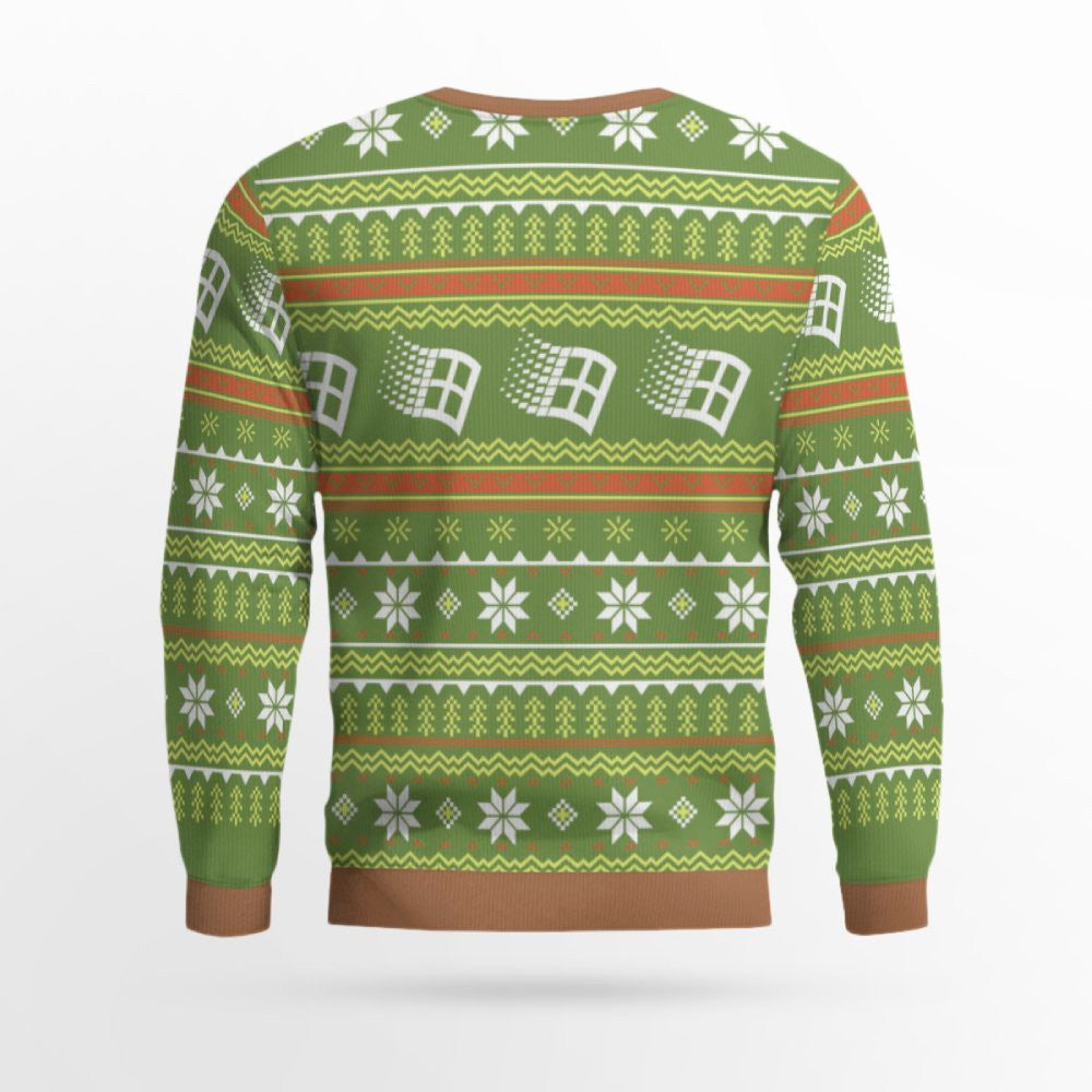 Microsoft Windows Ugly Holiday Sweater Brown And Green 2025 – Moonbestprint
