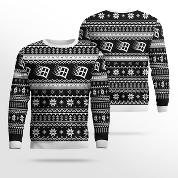 Microsoft Windows Ugly Holiday Sweater Brown And Green 2025 Black – Moonbestprint