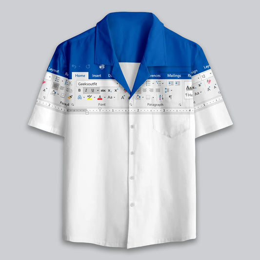 Microsoft Word Hawaiian Shirt Moonbestprint
