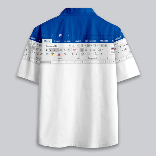 Microsoft Word Hawaiian Shirt Moonbestprint
