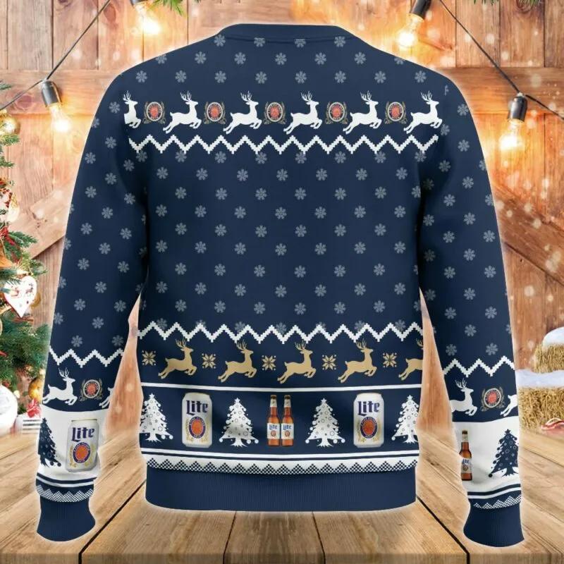 Miller Lite Grinch Hand Ugly Christmas Sweater, Grinch Holiday Sweater Moonbestprint