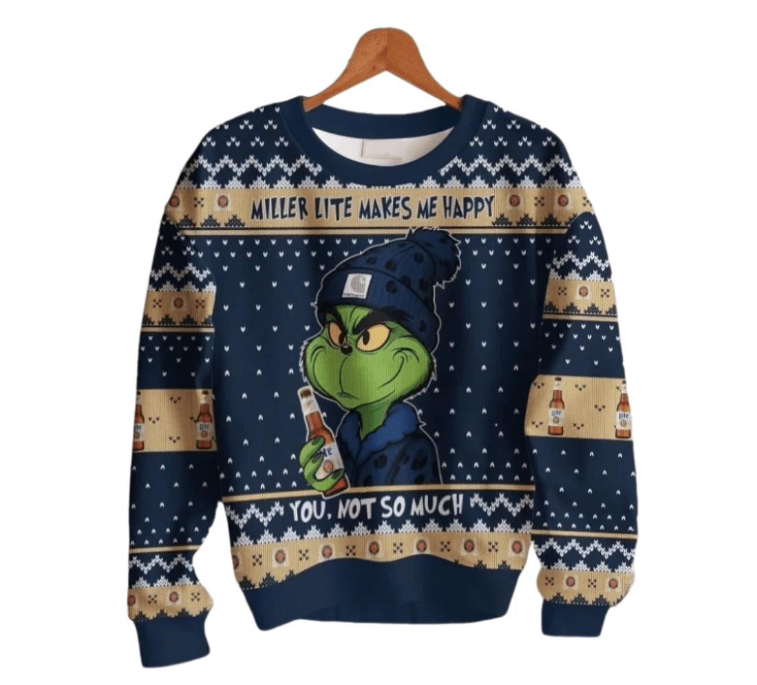 Miller Lite Make Me Happy Ugly Sweater – Moonbestprint