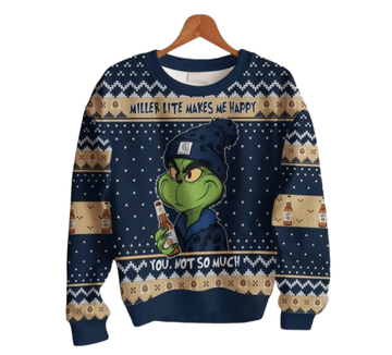 Miller Lite Make Me Happy Ugly Sweater – Moonbestprint