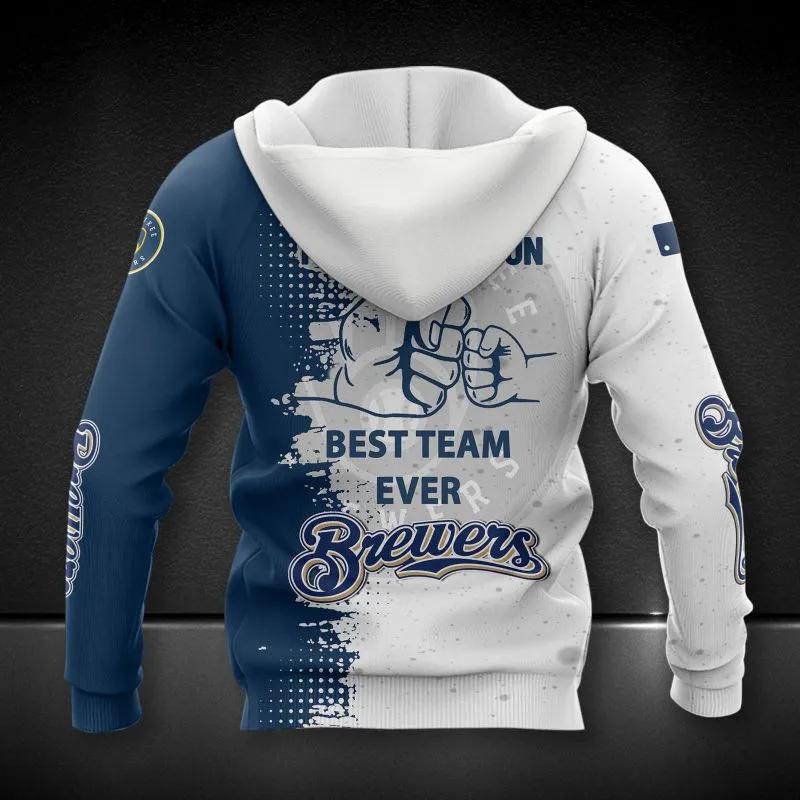 Milwaukee Brewers Dad And Son All Over Print Hoodie 1, MLB Hoodie Moonbestprint