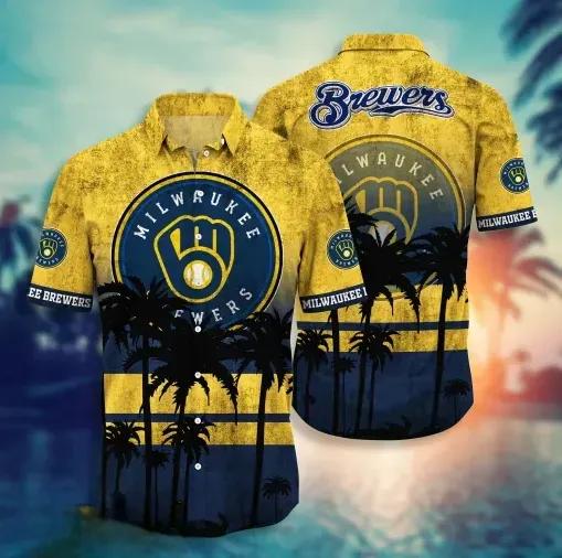 Milwaukee Brewers Hawaiian Shirt 13, MLB Hawaiian Shirt Moonbestprint