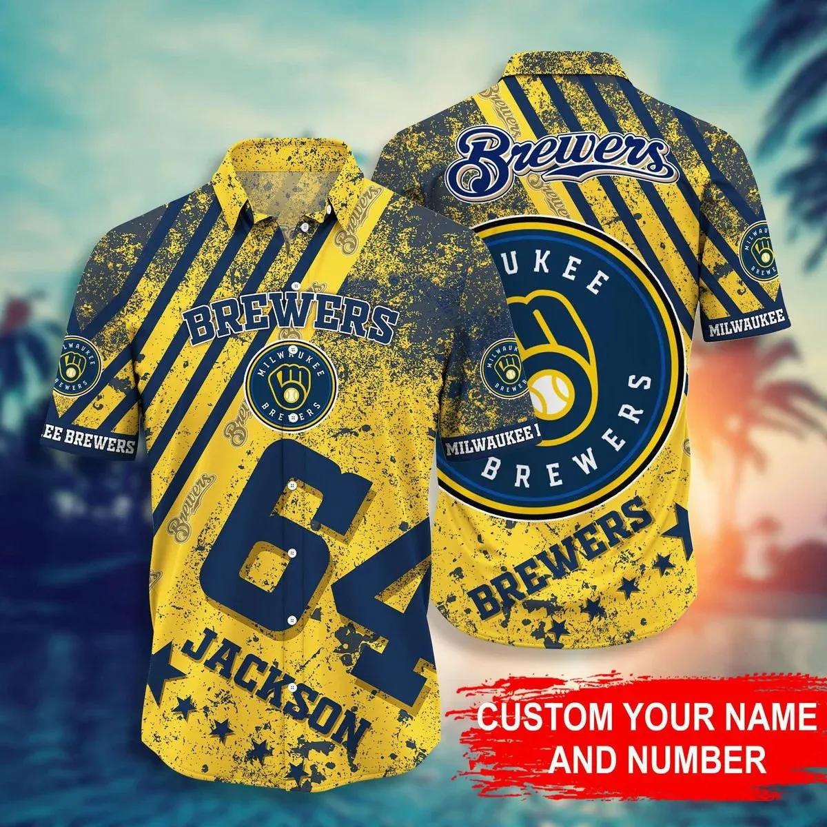 Milwaukee Brewers MLB-Personalized Hawaiian Shirt 1, MLB Hawaiian Shirt Moonbestprint