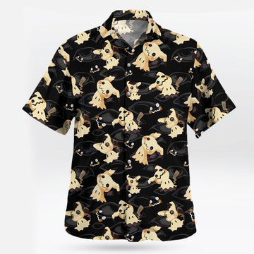 Mimikyu Dark Ghost Pattern Pokemon Hawaiian Shirt – Moonbestprint