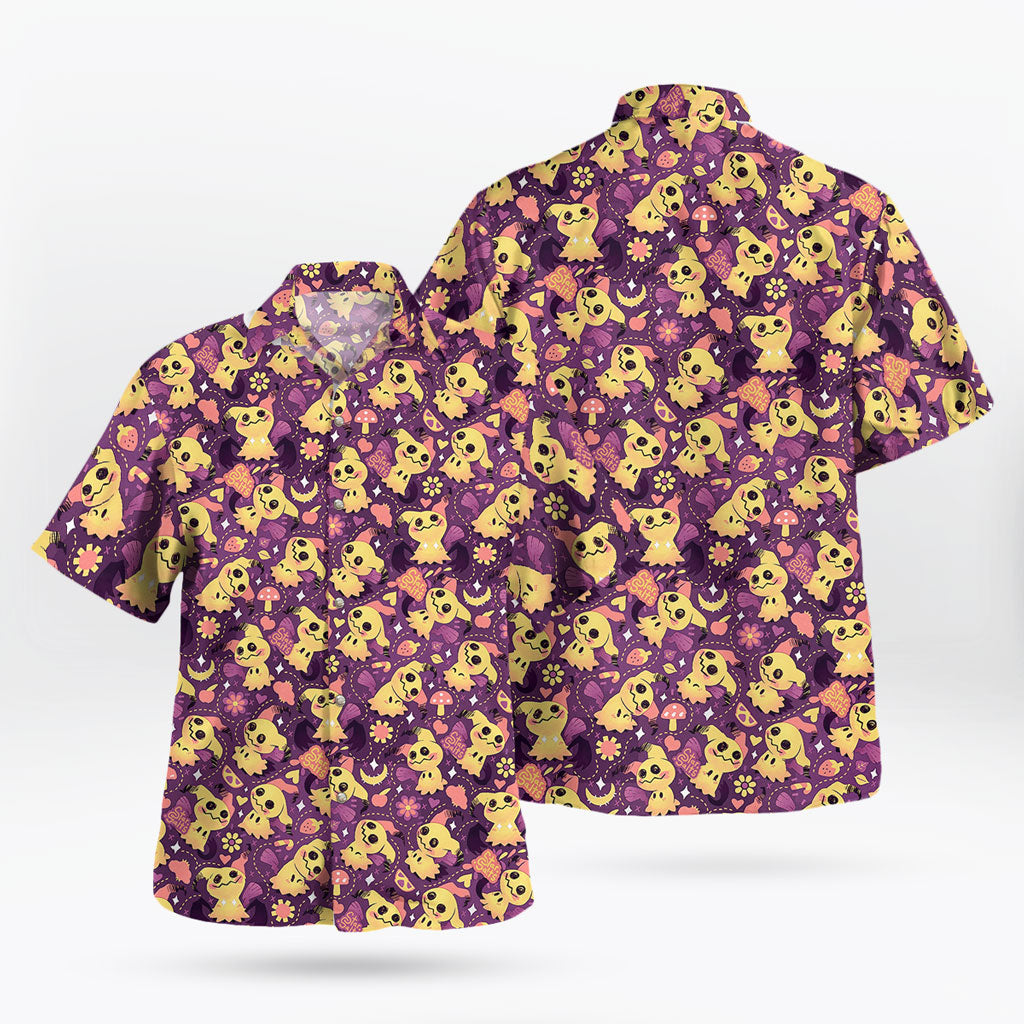 Mimikyu Hawaiian Shirt Spooky-Cute Tropical Style – Moonbestprint