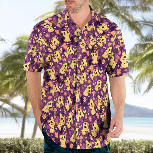 Mimikyu Hawaiian Shirt Spooky-Cute Tropical Style – Moonbestprint