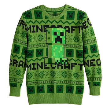 Minecraft Creeper Snow Attack Ugly Christmas Sweater – Moonbestprint