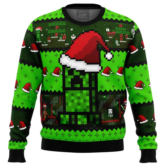 Minecraft Creeper Ugly Christmas Sweater – Moonbestprint