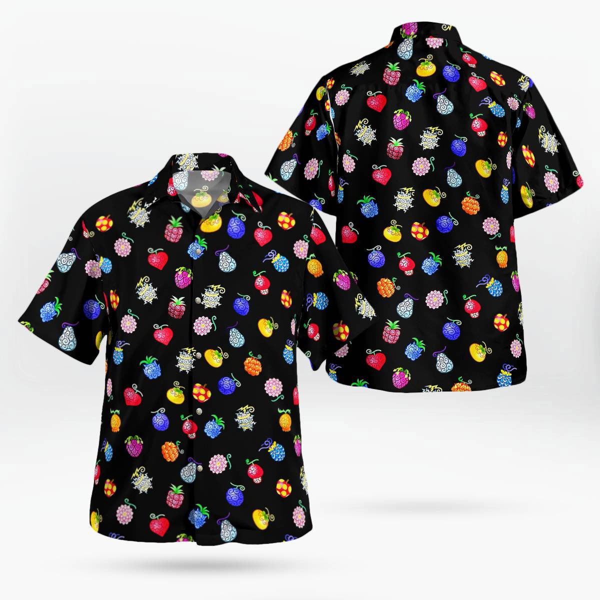 Mini All Devil Fruits Pattern Hawaiian Shirt – Moonbestprint