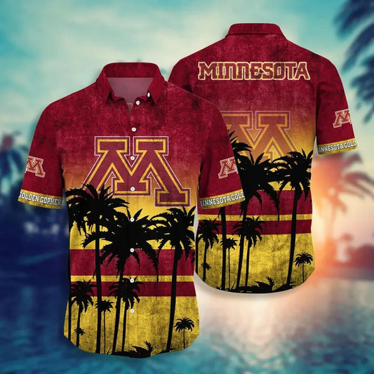 Minnesota Golden Gophers Aloha Hawaiian Shirt, NCAA Hawaiian Shirt Moonbestprint