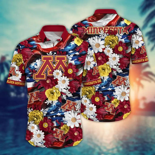 Minnesota Golden Gophers NCAA Aloha Hawaiian Shirt 1, NCAA Hawaiian Shirt Moonbestprint