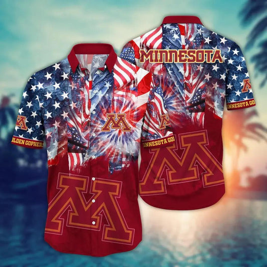 Minnesota Golden Gophers NCAA Flower Aloha Hawaiian Shirt 11, NCAA Hawaiian Shirt Moonbestprint
